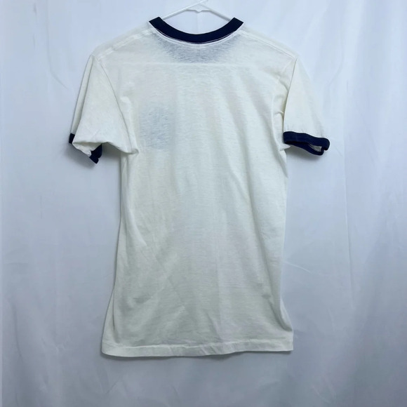 Vtg Boy Scout 70s/80s Brookville Scout Reservation White & Blue T-Shirt Size M - Picture 7 of 9